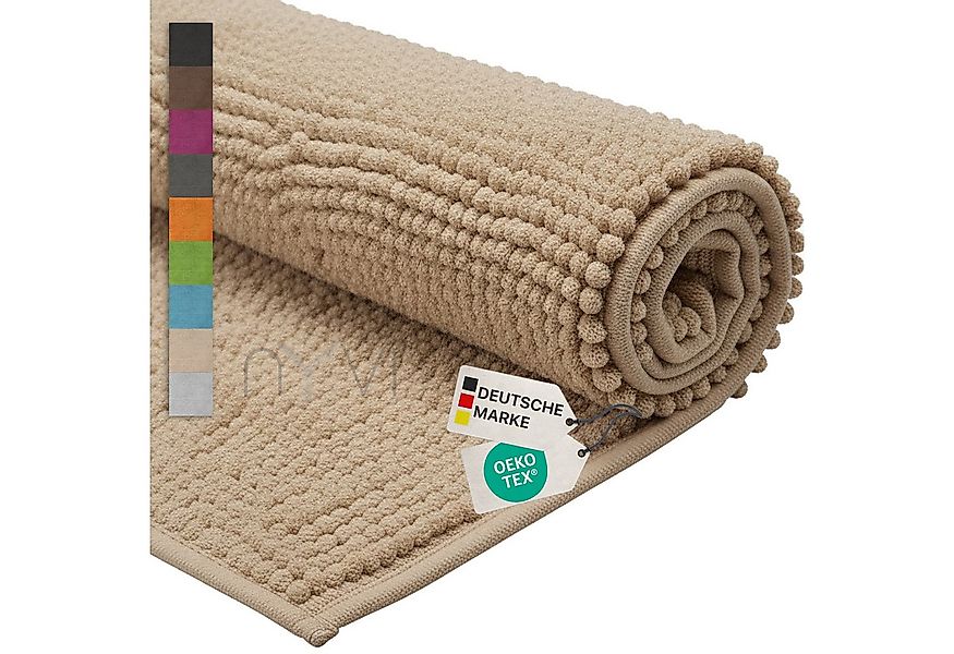 NYVI Badematte WC Vorleger NYVISpa Chenille Badvorleger, Höhe 20 mm, Polyes günstig online kaufen