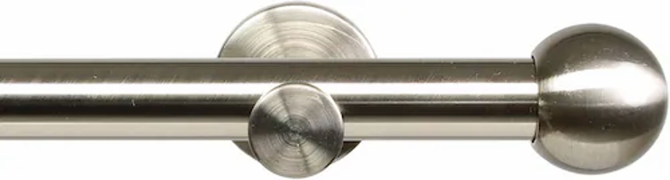 Liedeco Gardinenstange »Modern Line Kugel« Ø 16 mm 1 läufig-läufig Fixmaß günstig online kaufen