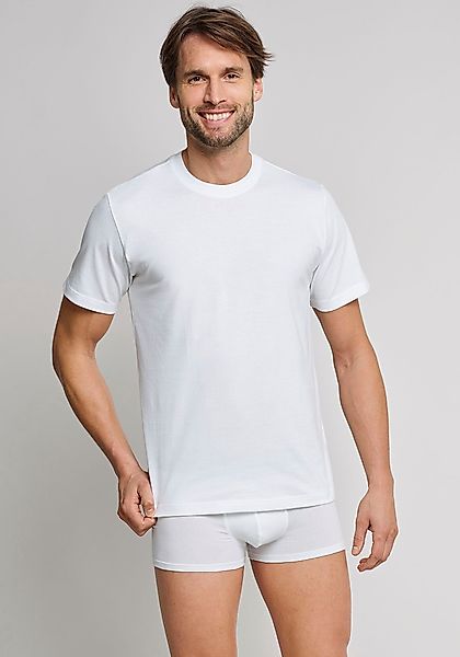 Schiesser T-Shirt Essentials (2er-Pack) mit Rundhalsausschnitt günstig online kaufen