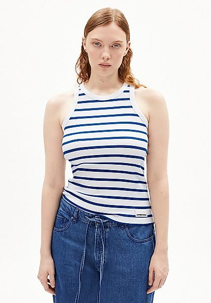 Armedangels Shirttop KANITAA STRIPES Ripp-Top aus Bio-Baumwoll Mix (Fitted) günstig online kaufen