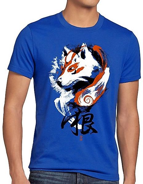 style3 Print-Shirt Herren T-Shirt Kami japan videospiel amaterasu sumi-e günstig online kaufen