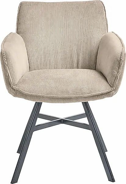 set one by Musterring Armlehnstuhl »Frisco« () 2er Set, 4-Fußgestell, Sitzh günstig online kaufen