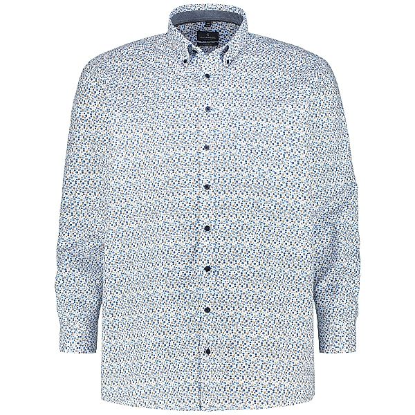 CASA MODA Freizeithemd mit Allover-Muster Farbe beige Größe: 5XL günstig online kaufen