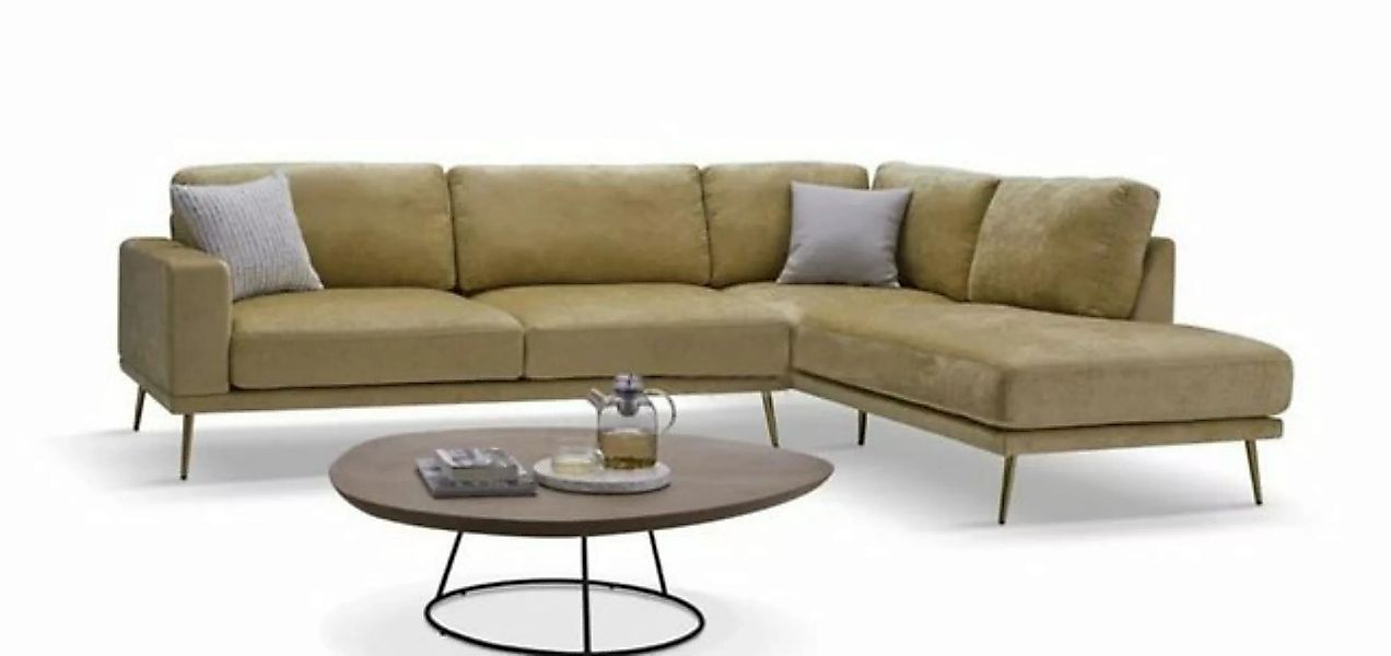 JVmoebel Ecksofa, Design Stoff L-Form Couch Wohnlandschaft Ecksofa Garnitur günstig online kaufen