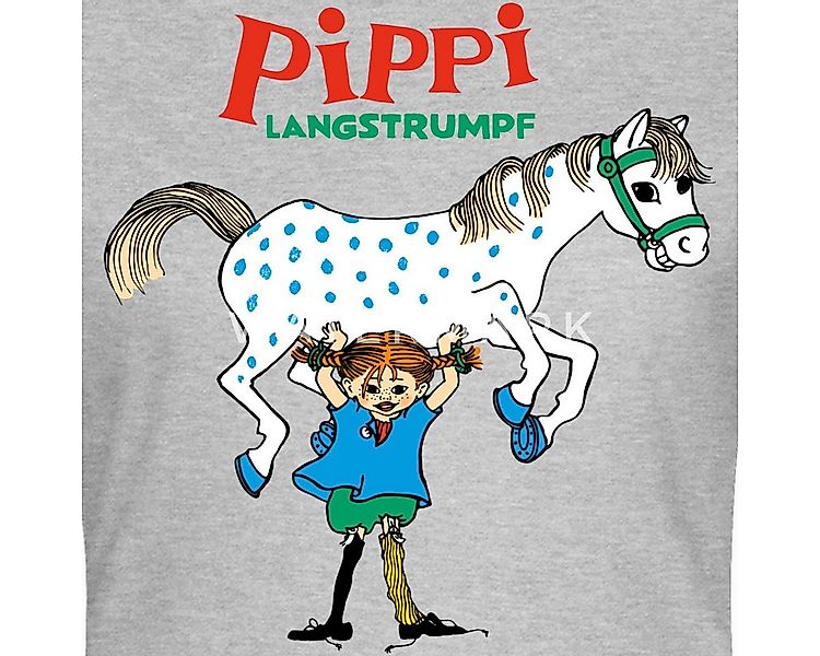 Spreadshirt T-Shirt Pippi Langstrumpf Pippi Hebt Kleiner Onkel Frauen T-Shi günstig online kaufen