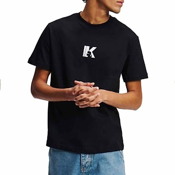 Karl Lagerfeld  T-Shirt Reg Ss K Logo Tee Black günstig online kaufen