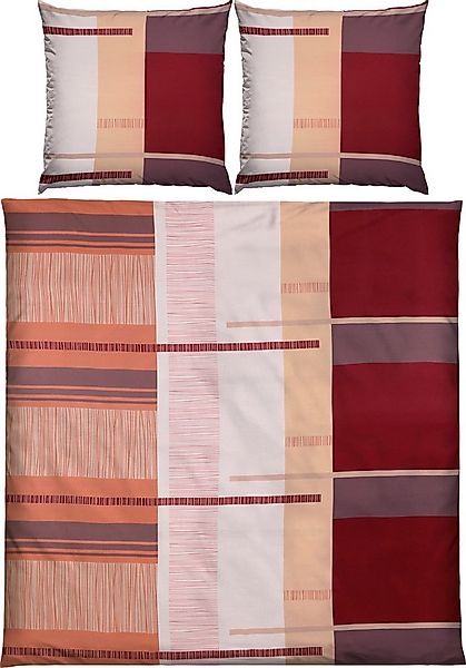 REDBEST Bettwäsche Bettwäsche, Mako-Satin, Satin Grafik günstig online kaufen