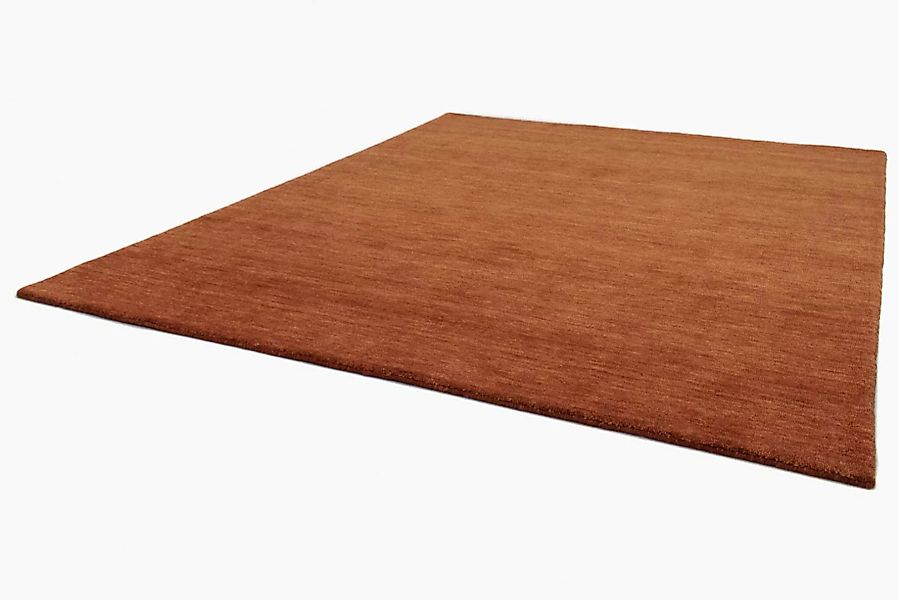 morgenland Wollteppich »Einfarbig Marrone 400 x 80 cm«, rechteckig günstig online kaufen