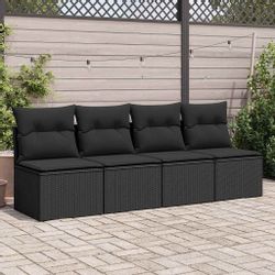 vidaXL Gartenlounge-Set 2-tlg. Garten-Sofagarnitur mit Kissen günstig online kaufen