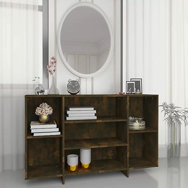 Vidaxl Sideboard Räuchereiche 120x30x75 Cm Spanplatte günstig online kaufen