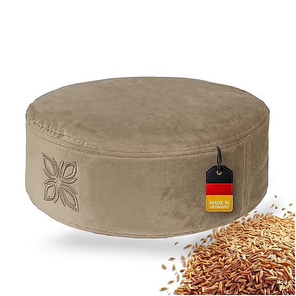 OMNANA Meditationskissen CUSHY™, Samt-Bezug, ergonomisch, nachhaltig, günstig online kaufen