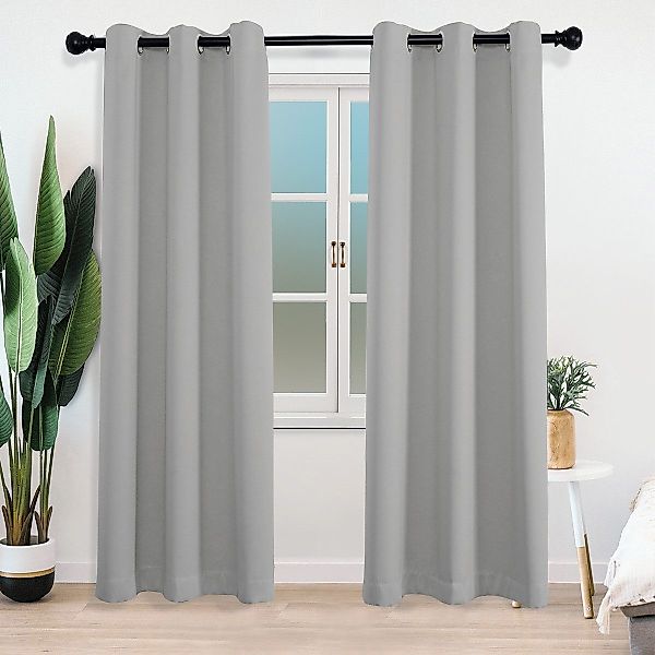 Simloveve Verdunkelungsvorhang 2er-Set Gardinen Blickdichte Thermo günstig online kaufen