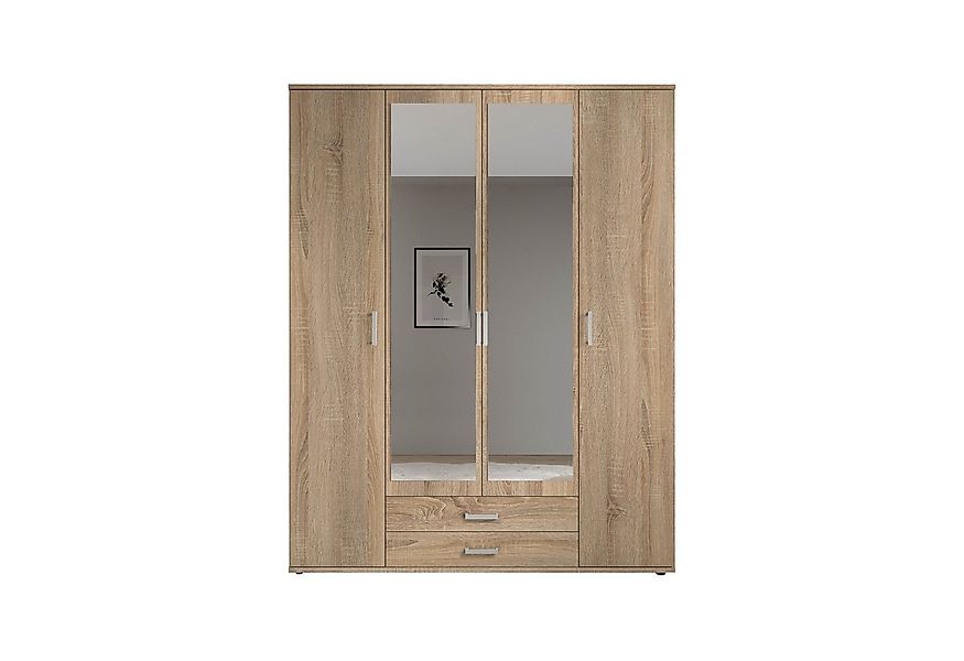 möbelando Kleiderschrank Kitty IV 159 x 196 x 54 cm (B/H/T) günstig online kaufen