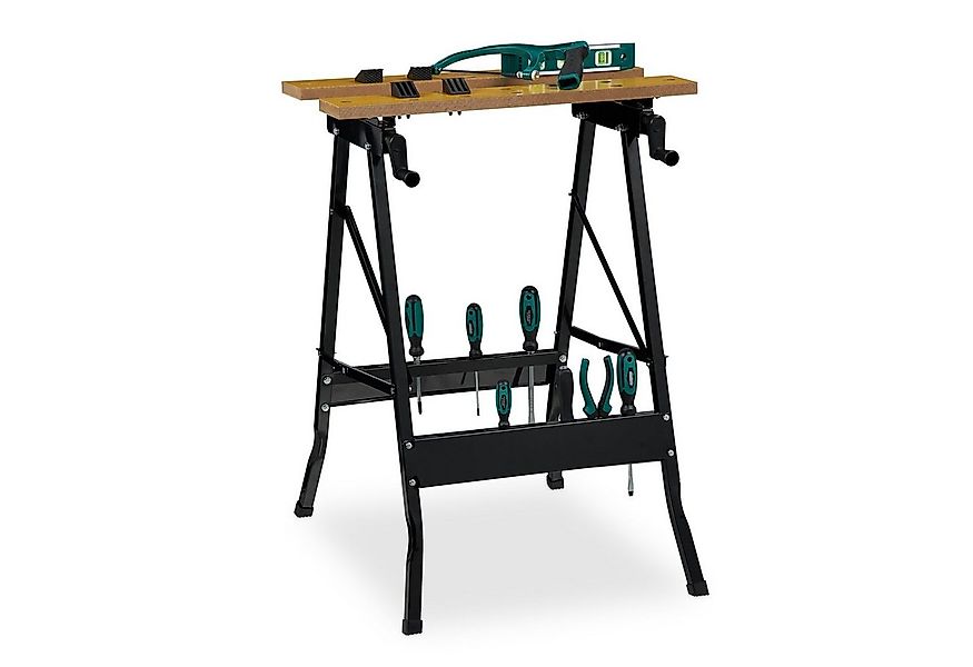 relaxdays Werkbank Klappbare Werkbank aus Stahl günstig online kaufen