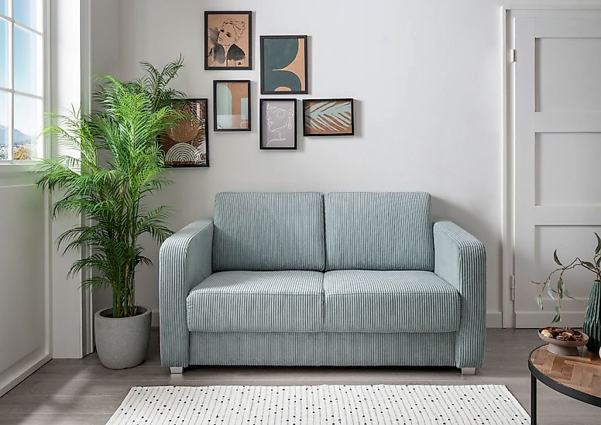 INOSIGN Schlafsofa "Mia", mit 2 Einzelauszügen als Längsschläfer günstig online kaufen