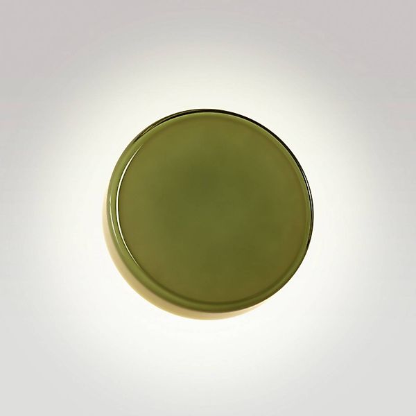 MARSET LED-Wandlampe Caramel, grün, Ø 22 cm, TRIAC, Glas günstig online kaufen