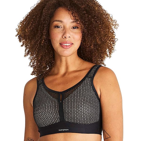 Swegmark of Sweden Sport-BH Net Impact Force - 100155 - Schwarz mit nahtlos günstig online kaufen
