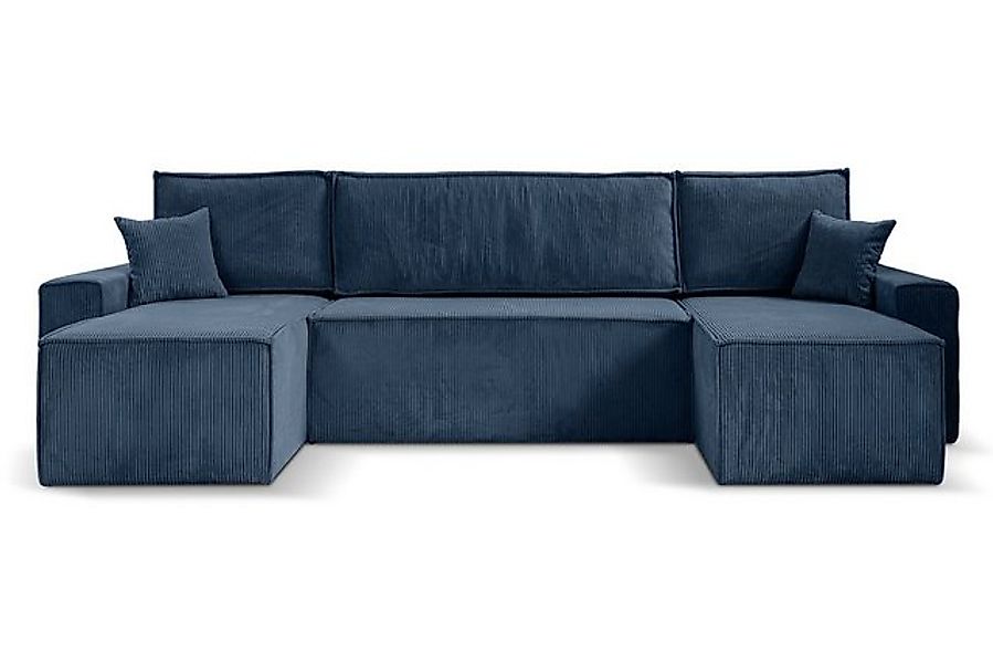 Beautysofa Ecksofa mit Bettkasten, im Cordstoff HEKTOR U, mit Schlaffunktio günstig online kaufen