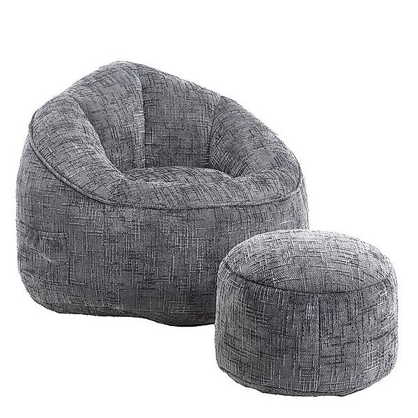 HAUSS SPOLE Sofa Sitzsack Relaxsessel Posterstuhl, Lazy Sofa mit Fußstütze, günstig online kaufen