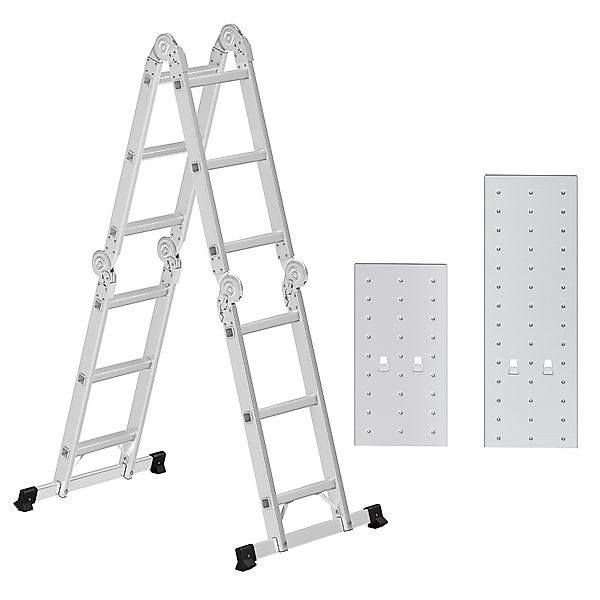 SONGMICS Vielzweckleiter GLT36M, Mehrzweckleiter, Trittleiter, Aluleiter, günstig online kaufen