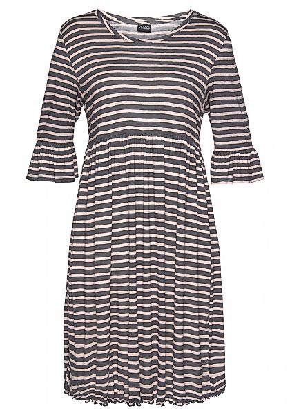 Vivance Dreams Nachthemd mit Streifen und Volants günstig online kaufen