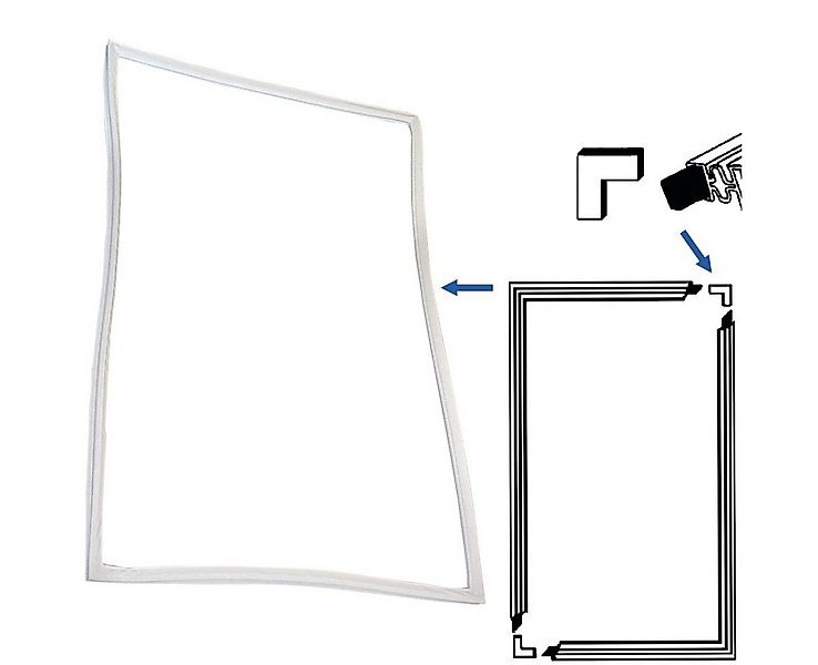 easyPART Dichtlippe wie EUROPART 10004286 UNIVERSAL Türdichtung, Kühlschran günstig online kaufen