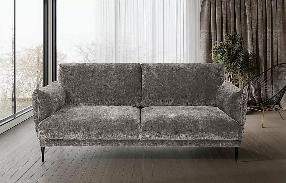 Fun Möbel 3-Sitzer Sofa Designersofa MADISON 3-Sitzer in Stoff Stoff Dress günstig online kaufen