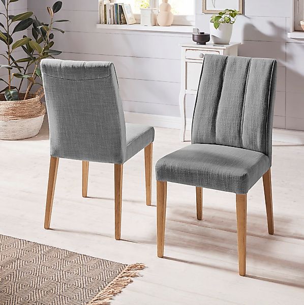 Home affaire Esszimmerstuhl (Set) 2 Stk.Rückenlehne mit Steppung günstig online kaufen