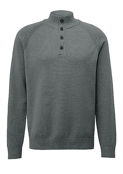 s.Oliver Rollkragenpullover mit kurzer Knopfleiste günstig online kaufen