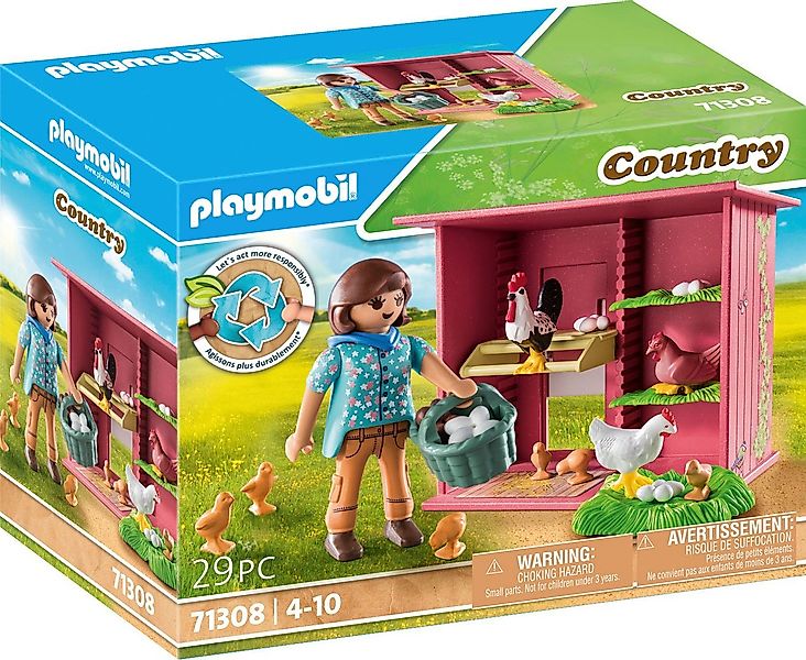 Playmobil® Hühner mit Küken (71308), Country Konstruktions-Spielset, (29 St günstig online kaufen