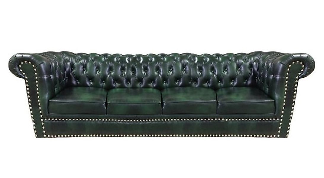 JVmoebel 4-Sitzer Luxus Viersitzer Sofa Couch Leder Chesterfield Wohnzimmer günstig online kaufen