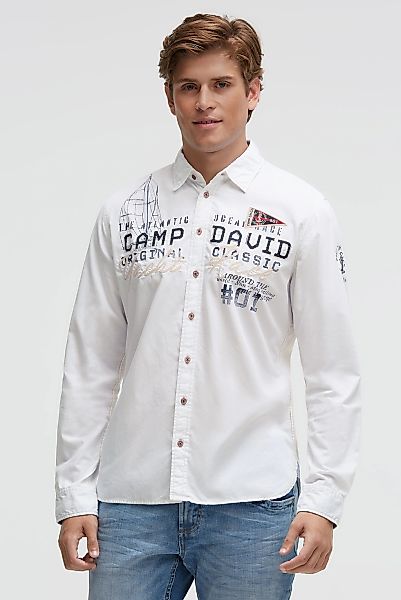 CAMP DAVID Langarmhemd mit Kentkragen günstig online kaufen