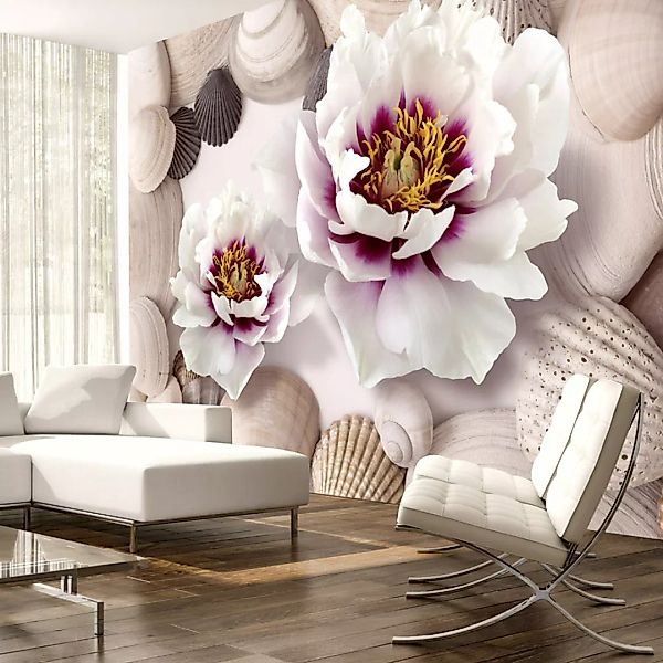 Fototapete - Flowers and Shells günstig online kaufen