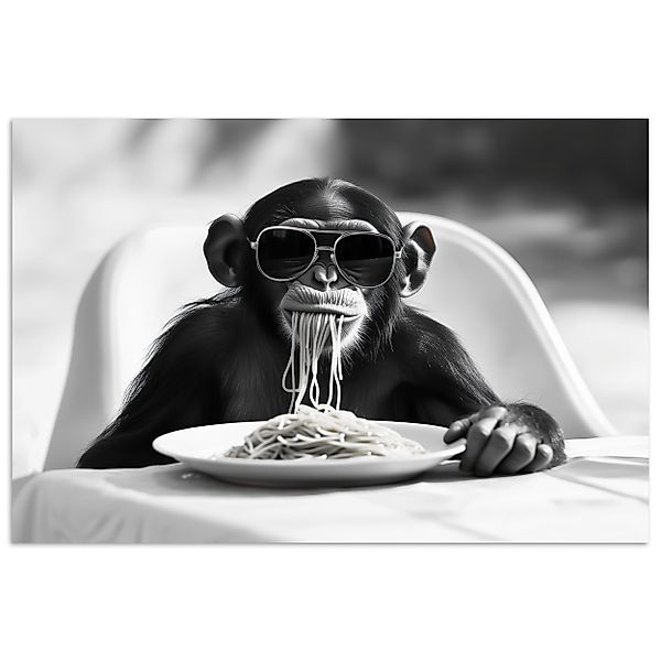 MuchoWow Poster Affe - Spaghetti - günstig online kaufen