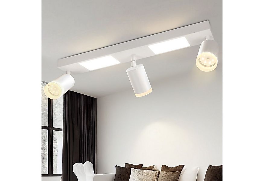 ZMH Deckenstrahler 3 Flammig Schwarz/Weiß GU10 Deckenlampe 20W 3000K für Fl günstig online kaufen
