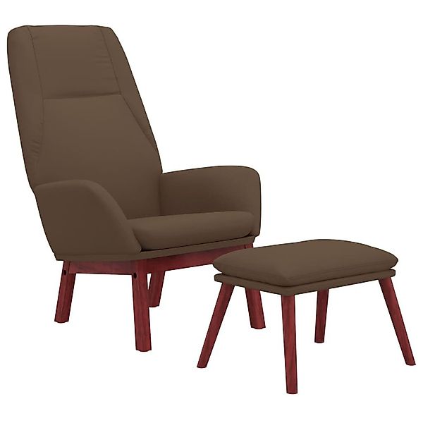vidaXL Sessel Relaxsessel mit Hocker Taupe günstig online kaufen