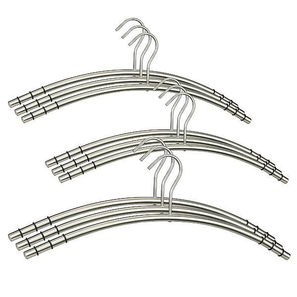 Szagato Kleiderbügel Kleiderbügel hochwertig aus Edelstahl (VE=9 Stück) Gar günstig online kaufen