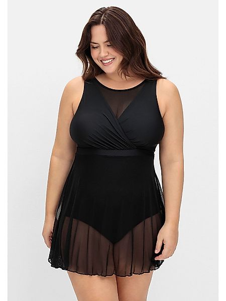 Sheego Badekleid Große Größen mit Mesh-Rock günstig online kaufen