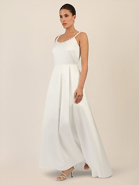 Apart Abendkleid mit Perlenbesatz am Ausschnitt günstig online kaufen