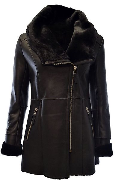 Zimmert Leather Ledermantel Olivia Damen, Lammfellmantel, Kapuze, Beige, Nu günstig online kaufen