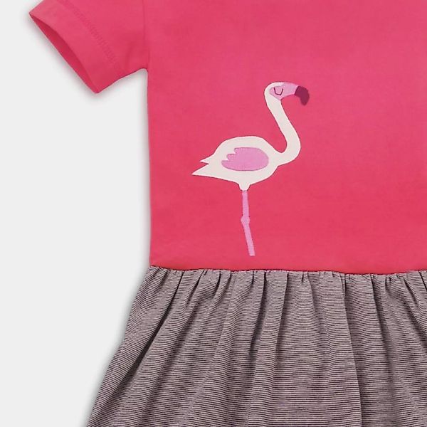 Sommerkleid Mit Flamingo-applikation Für Mädchen günstig online kaufen