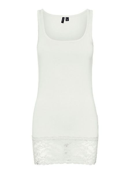 Vero Moda Shirttop Ärmelloses mit Spitzenabschluss günstig online kaufen
