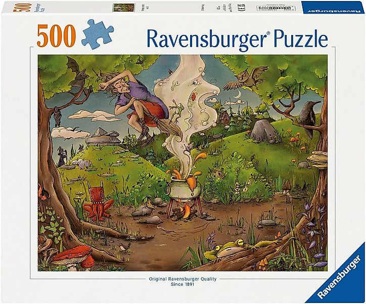 Ravensburger Puzzle Bei der Waldhexe, 500 Puzzleteile, Made in Germany günstig online kaufen