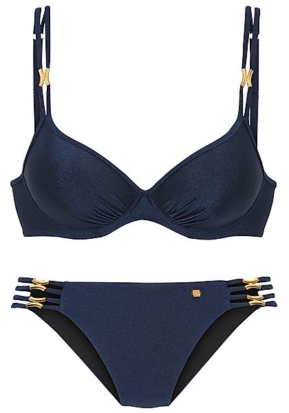 JETTE Bügel-Bikini Giulia mit goldfarbener Glanzbeschichtung günstig online kaufen