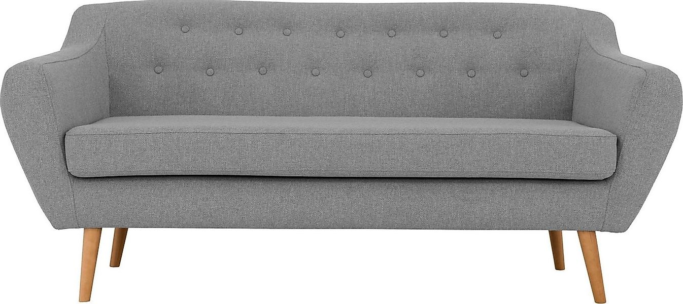 Home affaire 3-Sitzer Renne, mit Heftung im Rücken im skandinavischem Stil günstig online kaufen