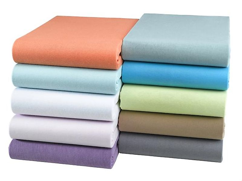 Jersey Spannbettlaken 1 Stück 140x190 bis 150x200 cm Bunt sortiert günstig online kaufen