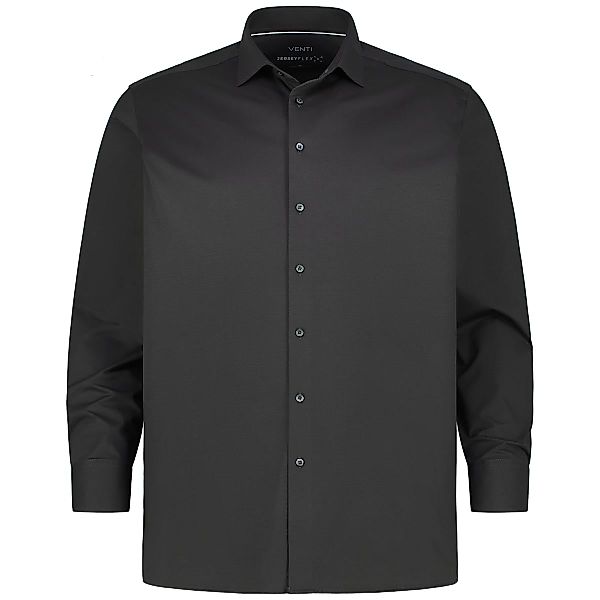 VENTI Businesshemd aus Stretch-Jersey Farbe schwarz Größe: 56 günstig online kaufen