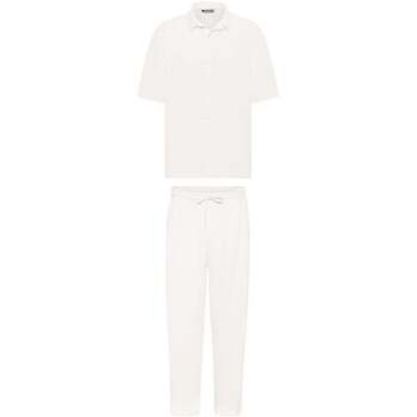 Dandalo  Hemdbluse Arjen Pleated Oversize Short Sleeve Shirt Wide Leg Trous günstig online kaufen