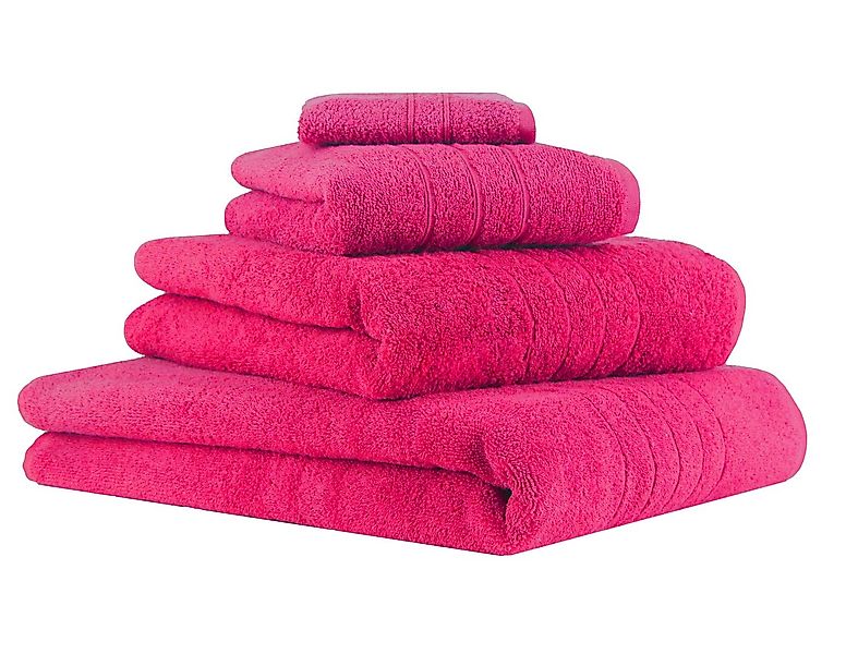 Betz Handtuch Set 4-TLG. Handtuch-Set Deluxe Farbe Fuchsia, 100% Baumwolle günstig online kaufen