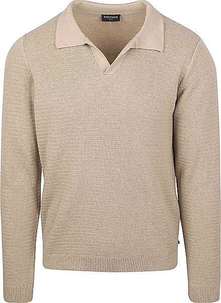 Suitable Pullover Riva Structure Melange Sand - Größe XXL günstig online kaufen